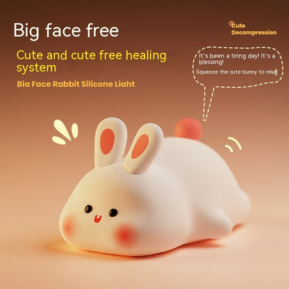 Cute LED Night Light Touch Sensor Cartoon Kid's Kids dealsniper-net Lying Bunny Ordinary Style