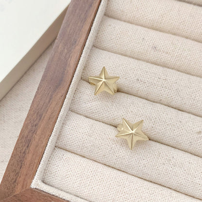 Women Light Luxury Five Pointed Star Hoop Ear Buckles Jewelry Gym From House Style 1 1 pair