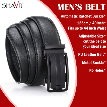 Men's Ratchet Belt Leather Mens Belt With Slide Buckle Ratchet Belts For Men USA Men dealsniper-net