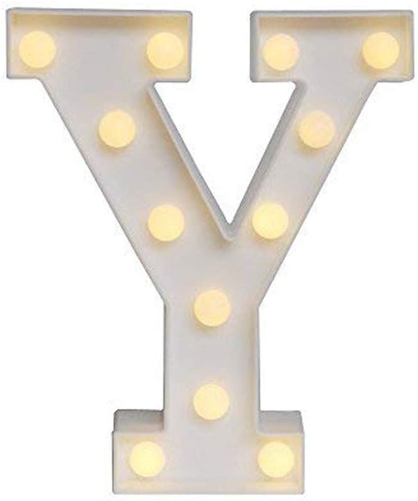 26 Letters White LED Night Light Marquee Sign Alphabet Lamp