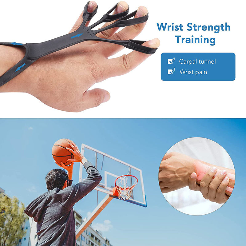 Silicone Grip Device Finger Exercise Stretcher Arthritis Hand Grip Trainer Sports DealSniper.net