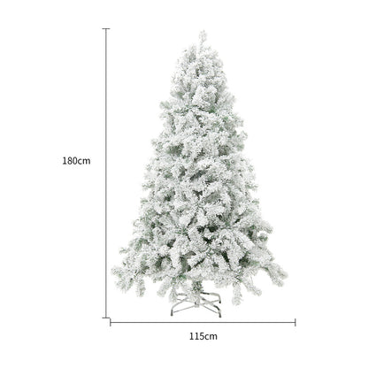 Window Decoration PVC Encrypted Christmas Tree Decorations House dealsniper-net JUZSSDS0952 white 180CM