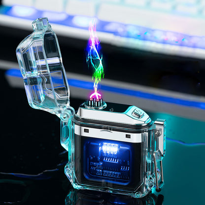 USB Lighter Windproof Double ArcLighter Gadgets Gym From House