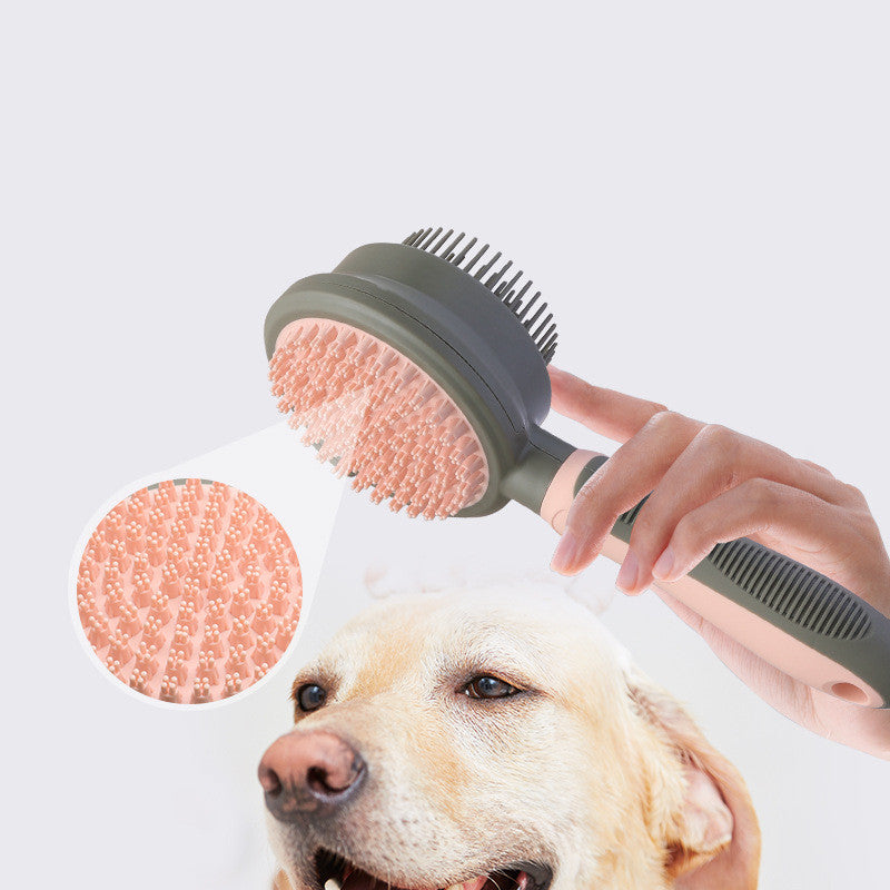Pet Hair Removal Comb Cat Brush Self Cleaning Pets Gym From House
