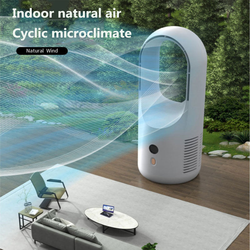 Electric Bladeless Fan Cooler Desktop Portable Usb Rechargable House DealSniper.net