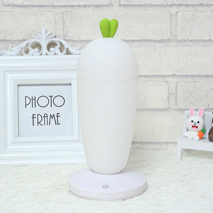 Small Night Lamp Creative Cartoon Carrot Desk Lamp Home Decor DealSniper.net White
