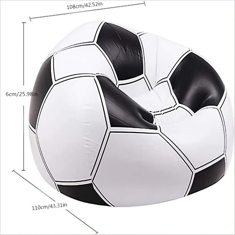 Portable Inflatable Sofa Camping Sleeping Pad Mattress Outdoor dealsniper-net Football
