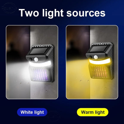 New Solar Wall Lamp Upgrades Mosquito Repellent Function House Gym From House