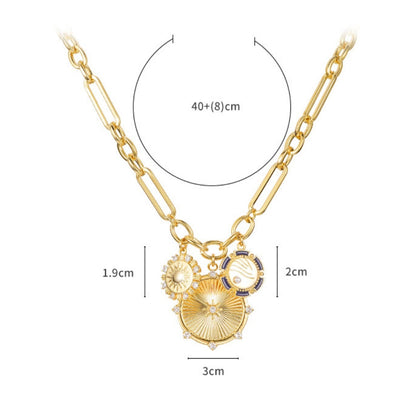 Fashion Jewelry Creative Sun Pendant Necklace Jewelry dealsniper-net