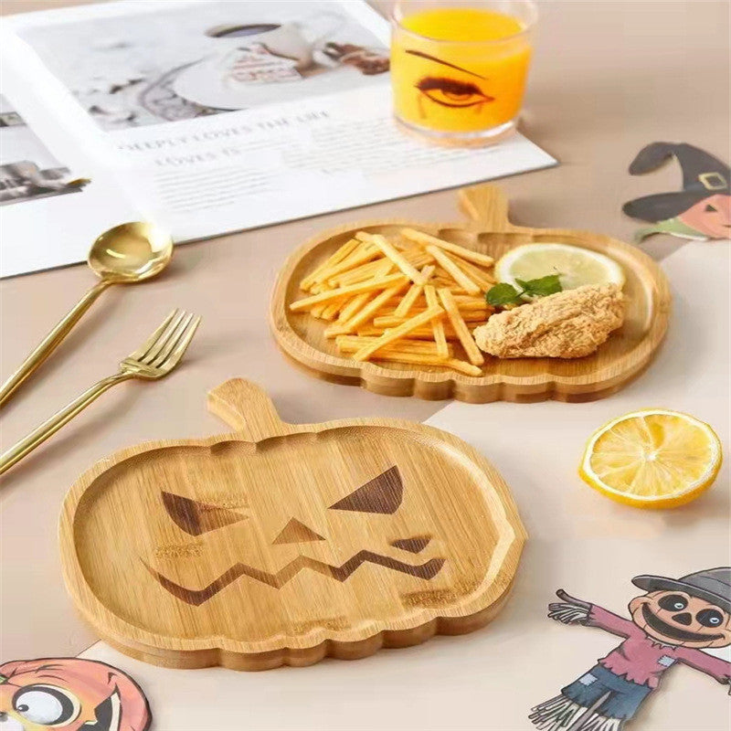 New Halloween Pumpkin Plate Ghost Tray Kitchen DealSniper.net
