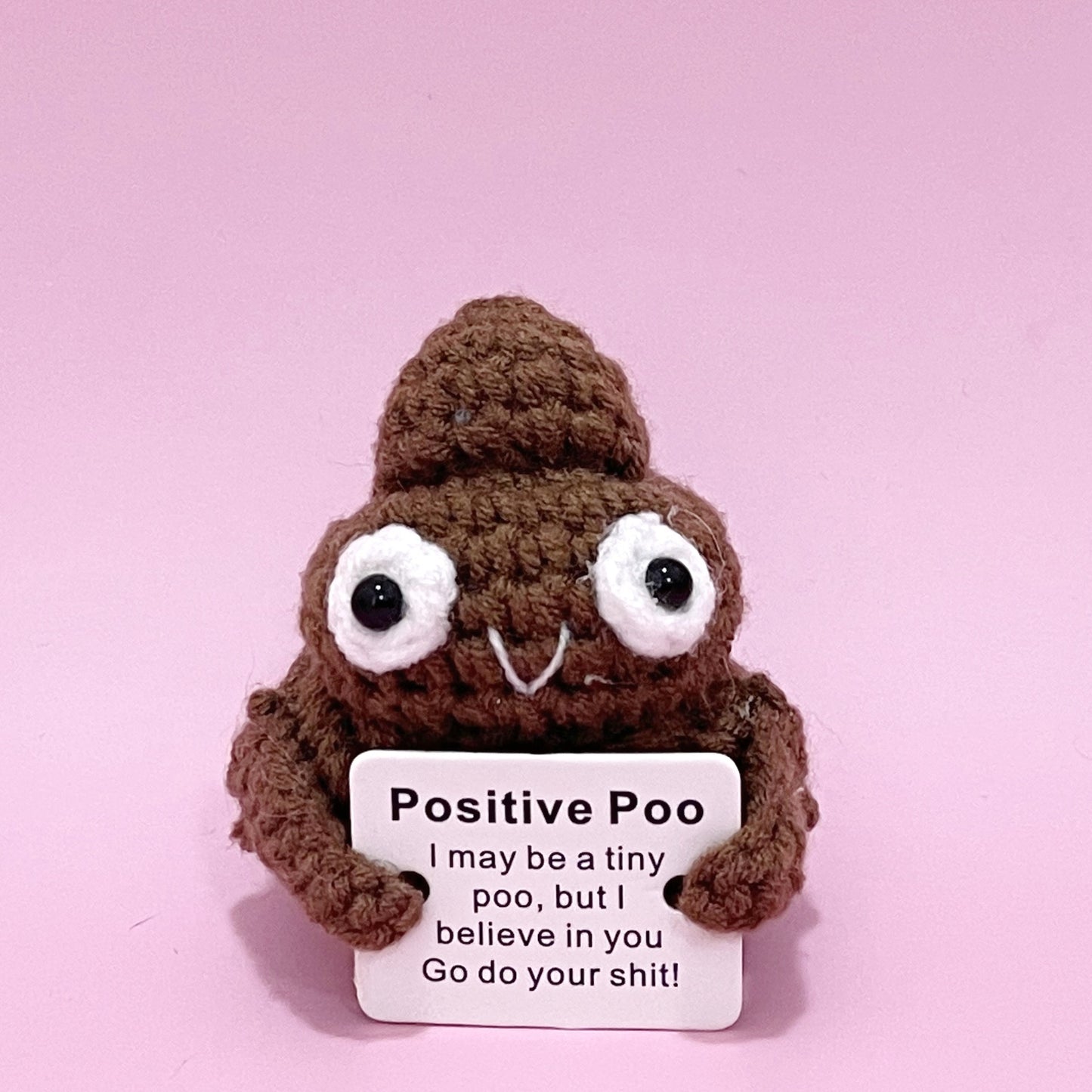 New Cute Positive Energy Pickle Doll Knitting Kids DealSniper.net Brown POO 1PCS