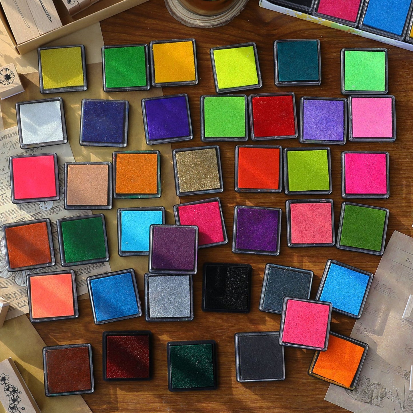 Colored Ink Pad For Children's Finger Painting Rubber Stamp Pad Kids DealSniper.net