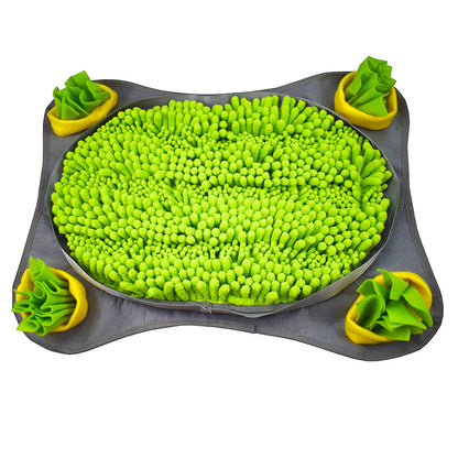 Dogs Snuffle Mat Pet Leak Food Anti Choking Mat Cat Dog Training Pets Gym From House Green 56x38cm