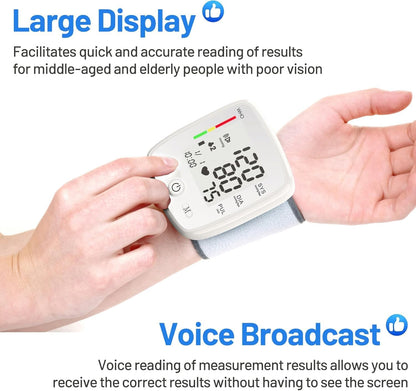 Wrist Blood Pressure Monitor Adjustable Automatic Wrist Cuff Beauty dealsniper-net