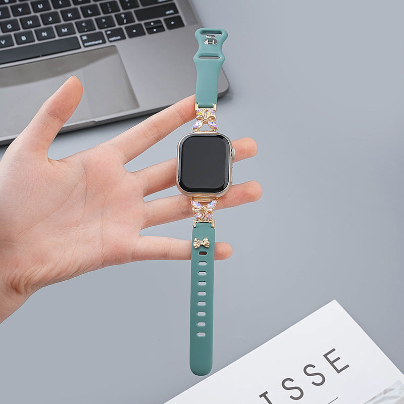 Suitable For IWatch S9 AndSamsung Xiaomi Belt Bracelet Jewelry DealSniper.net Blue 38 40 41mm S10 42