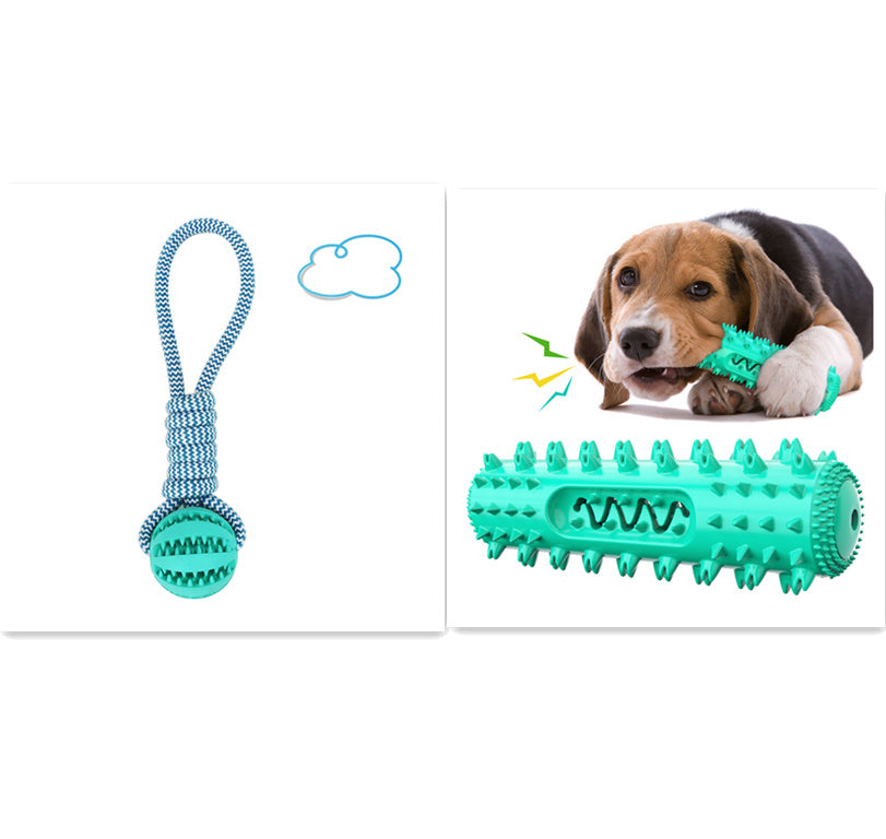 Dog Toys Balls Interactive Treat Rope Rubber Leaking Balls