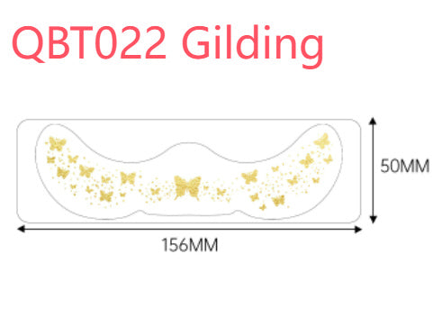 Gilding Freckle Tattoo Sticker Gilding Glitter Stickers Waterproof Beauty DealSniper.net QBT022 Gilding 156X50MM 1PCS