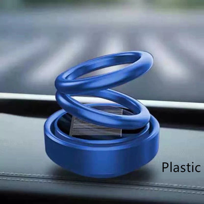 Solar Auto Rotation Car Air Freshener Perfume Seat Vehicle dealsniper-net Blue plastic