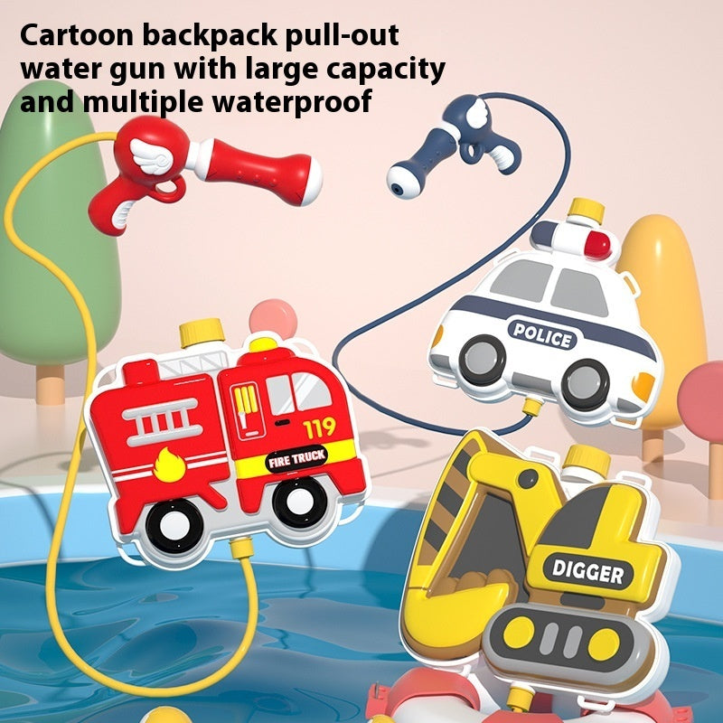 Children's Cartoon Backpack Water Gun Water Beach Toys Kids dealsniper-net