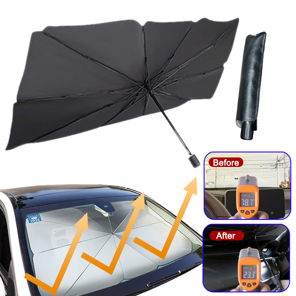 Foldable Car Windshield Sun Shade Umbrella UV Protection Vehicle DealSniper.net