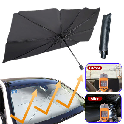 Foldable Car Windshield Sun Shade Umbrella UV Protection Vehicle DealSniper.net