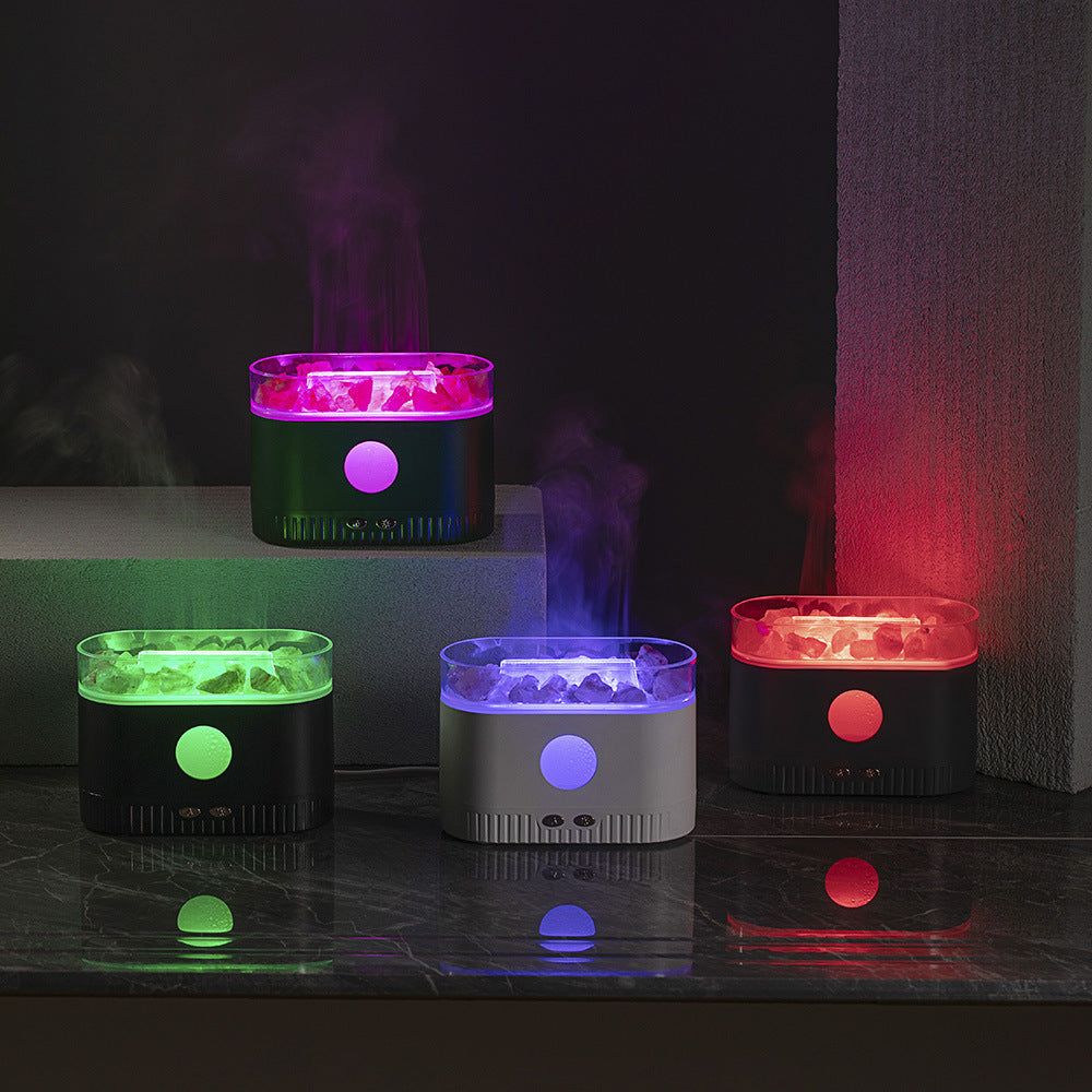 Humidifier Flame Salt Stone Aromatherapy Machine House dealsniper-net