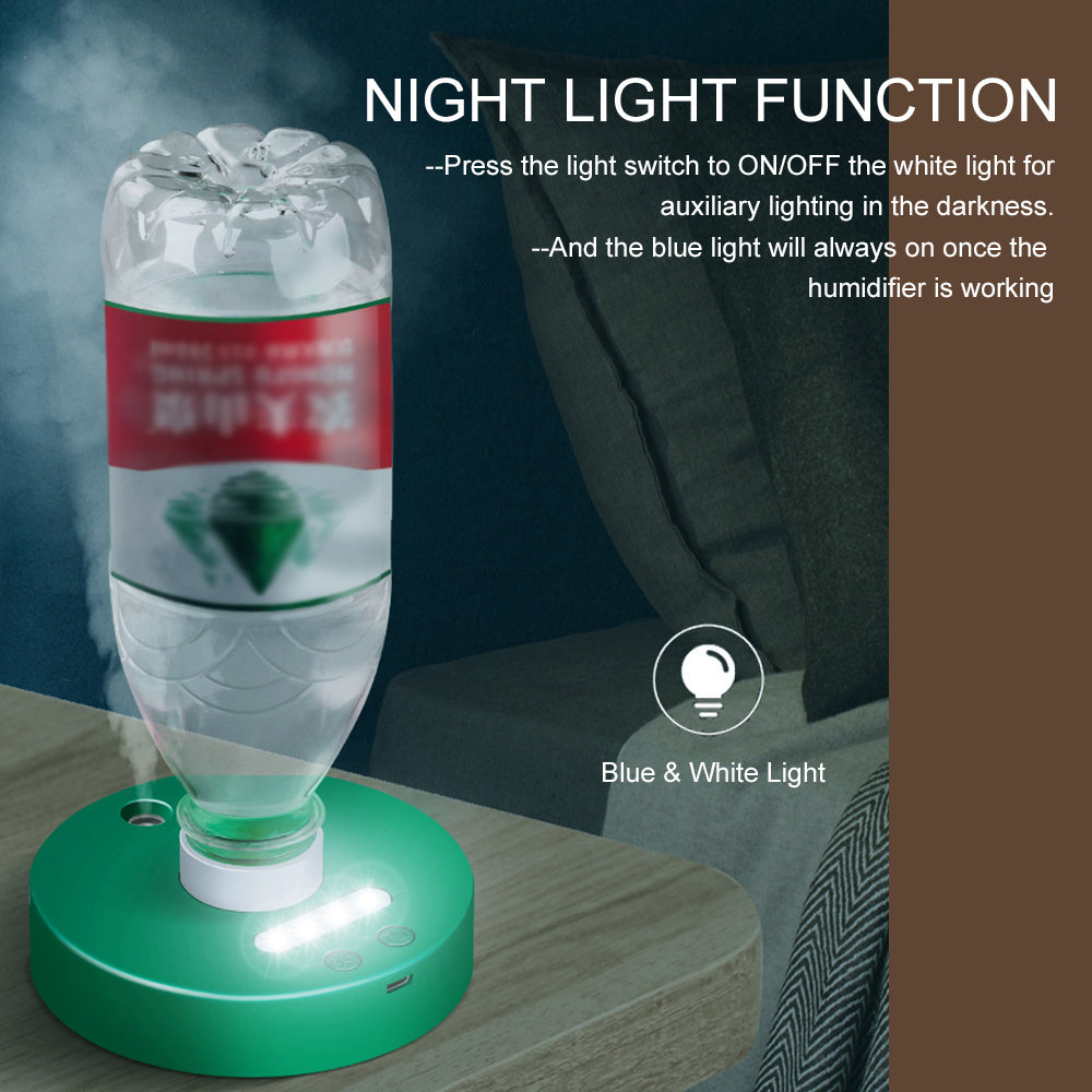 Rechargeable USB Humidifier With Night Light Mini Portable House dealsniper-net