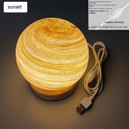 Lantern Sunset Table Lamp Atmosphere Rainbow Small Night Lamp Home Decor dealsniper-net Charging Touch Three Colors Upgraded Sunset 120mm