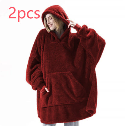 Hoodie Sweatshirt With Big Pocket Tops Sweater Comfortable Loose