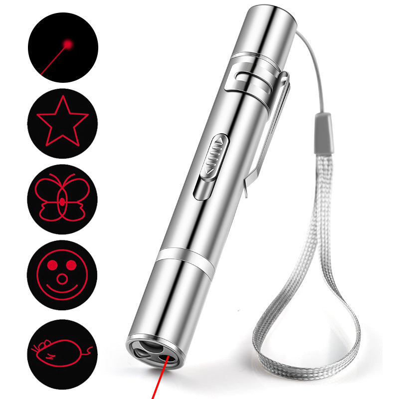 Laser Pointer Cat Toy Red Dot LED Light Pointer Interactive Toys Indoor Pets dealsniper-net 11.31.7cm