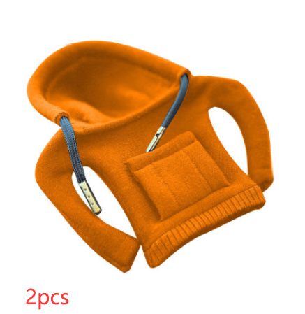 Universal Gear Knob Cover Hoodies Handle Cover Gear Grip Vehicle DealSniper.net Yellow 12cm 2PCS