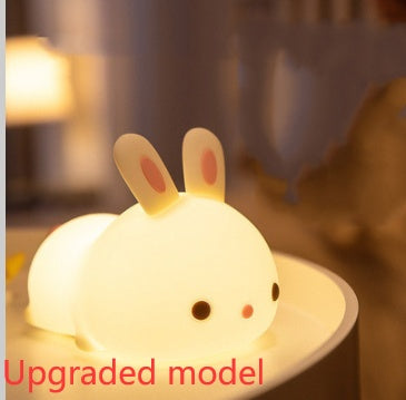 New Year'S Gift Rabbit Silicone Lamp Pat Feeding Creative Home Decor Gym From House Upgraded model 1PC