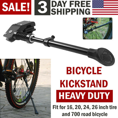 New Adjustable Bicycle Kickstand Mountain Bike Outdoor DealSniper.net