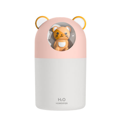 Smart Home Large Capacity Atomizer USB Mute Night Light Humidifier House dealsniper-net H1 Pink