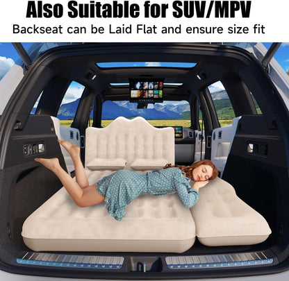 Car Air Mattress Inflatable SUV Truck Air Mattress Back Seat