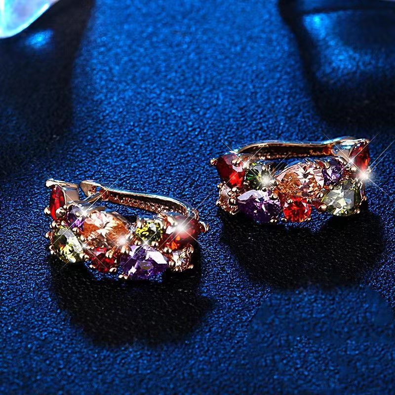 Diamond Crystal Zircon Ear Clip Affordable Earrings Jewelry dealsniper-net