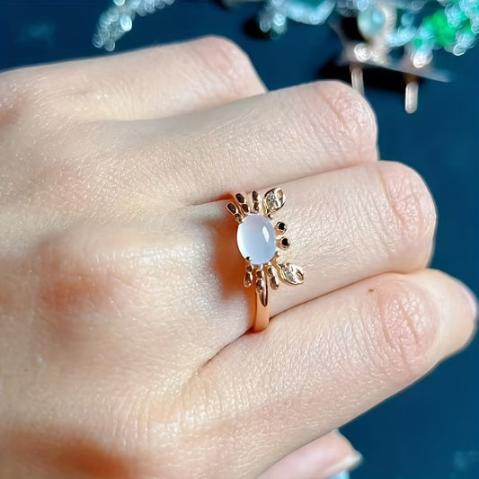 New Arrival Crab Ring For Women New Moonstone Inspired Jewelry Gym From House