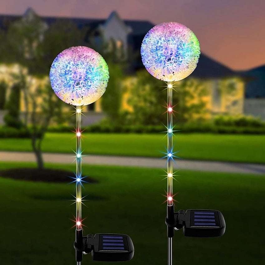 Solar Garden Simulation Dandelion Onion Ball Ground Lamp Garden dealsniper-net