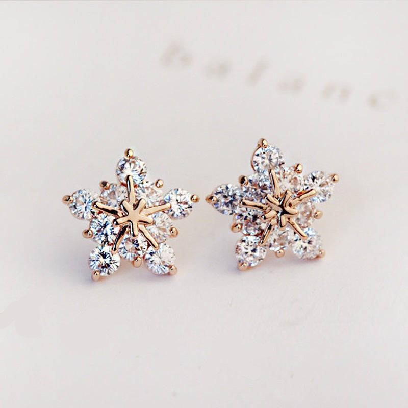 Sweet Star Stud Earrings For Women Luxury Delicate Star Versatile Jewelry Gym From House