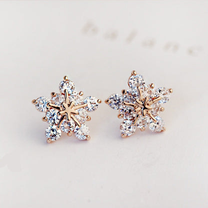 Sweet Star Stud Earrings For Women Luxury Delicate Star Versatile Jewelry Gym From House