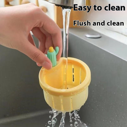 Cactus Sink Drain Strainer Press Automatic Dumping Basket House Gym From House Yellow