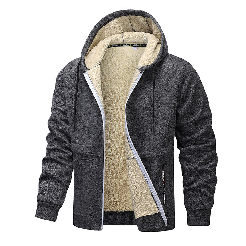 Casual Hoodies For Men Heavyweight Fleece Sweatshirt Winter Men Gym From House Dark Gray L