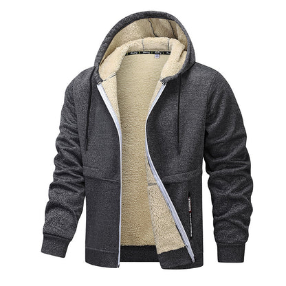 Casual Hoodies For Men Heavyweight Fleece Sweatshirt Winter Men Gym From House Dark Gray L