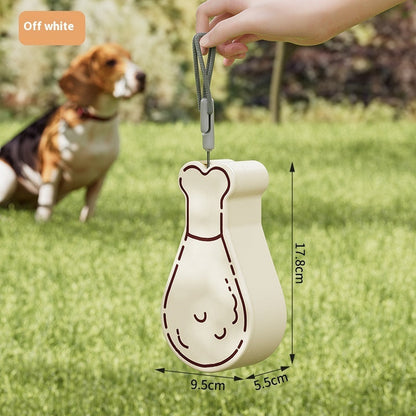 Dog Outing Water Cup Portable Kettle Outdoor Water Feeder Pets DealSniper.net 2 In 1 Portable Cup White