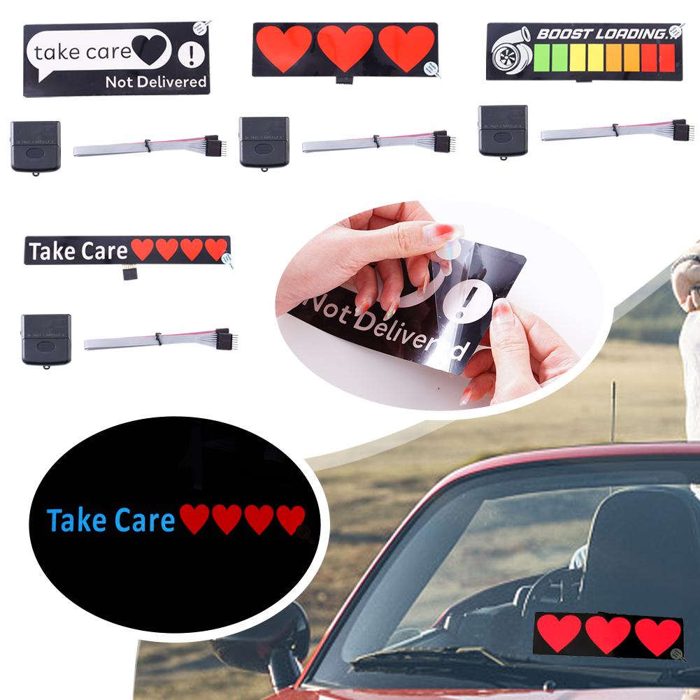 Wanted Car Windshield Glow Panel Electric Marker Lamp