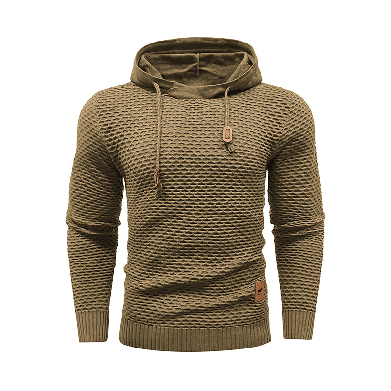 New Style 3D Pattern Outdoor Sports Men Solid Color Casual Hoodies Men dealsniper-net Tan USA 3XL