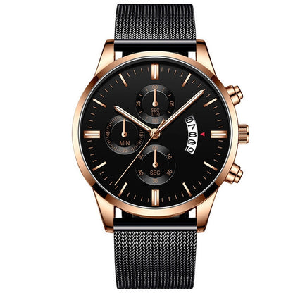Mens Business Luxury Watches For Men Mesh Band Quartz Watch Jewelry Gym From House Rose Gold Rose G