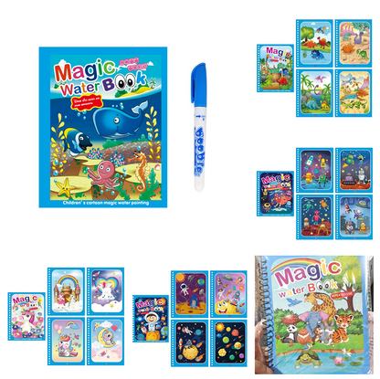 Children's Creative Magic Water Painting Book Kids dealsniper-net A set