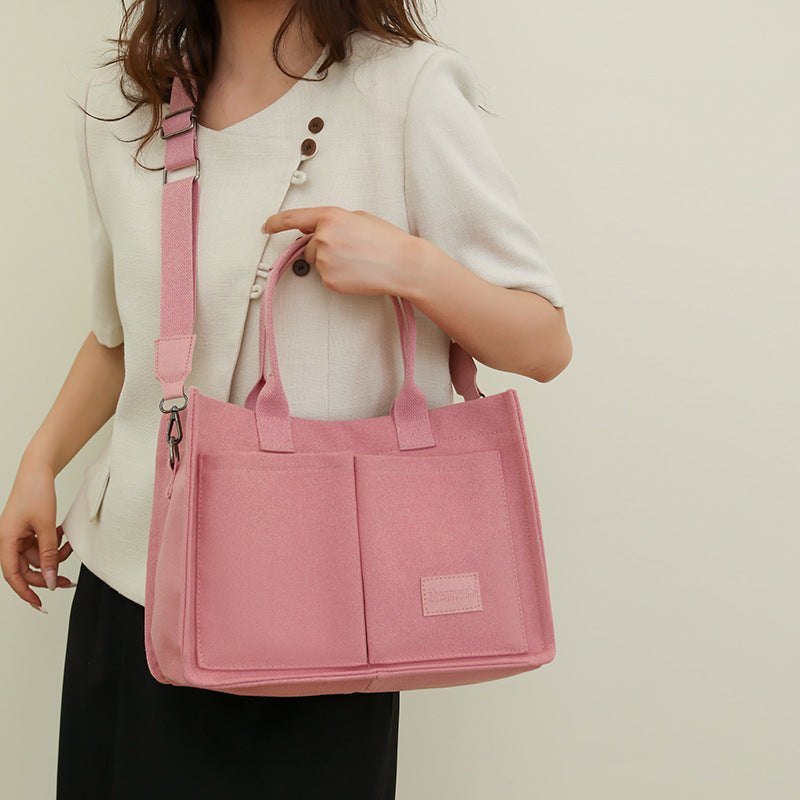 Casual Daily Canvas Tote Shoulder Bags Women Women DealSniper.net