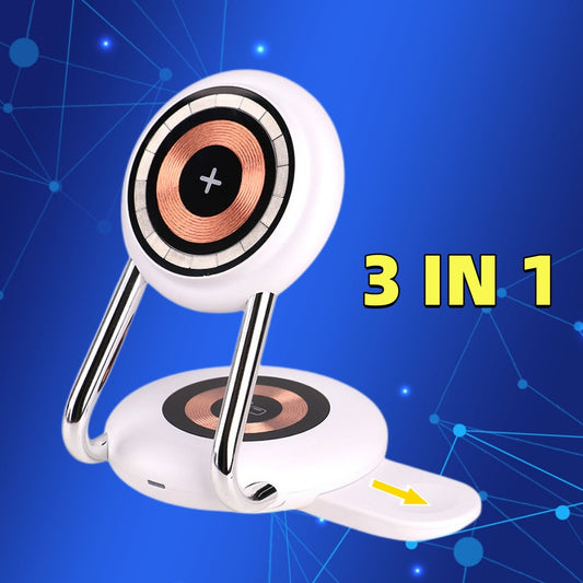 New 3-in-1 15W Wireless Charger Suitable For Apple Phone Watch Electronics Gym From House